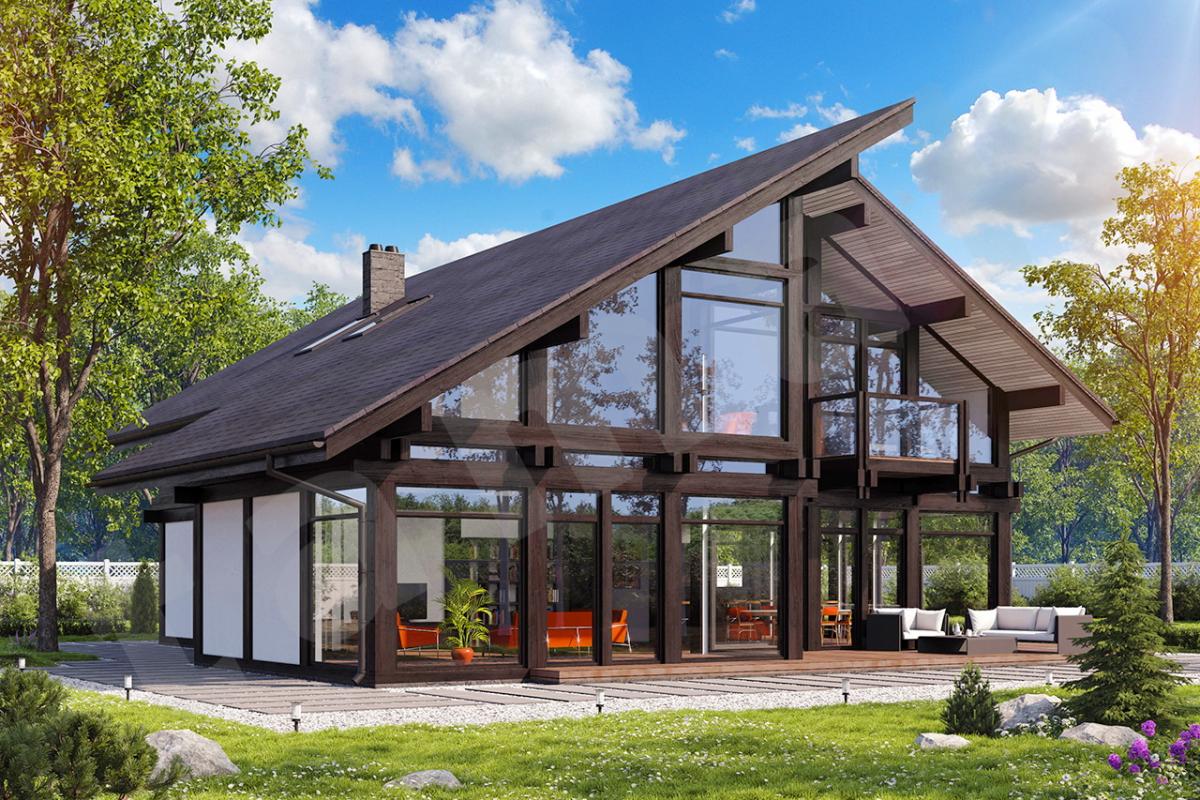 Панорамное остекление коттеджа