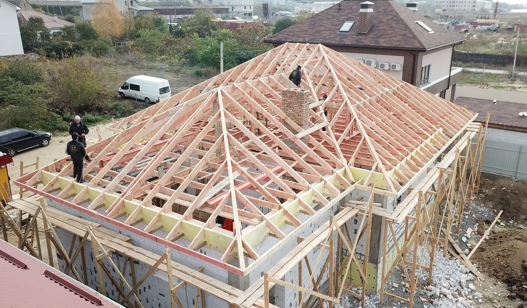 Устройство стропильной системы