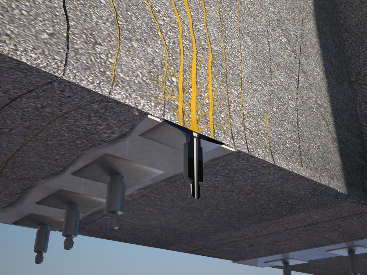 Инъектирование трещин в бетоне